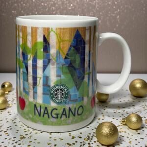 Starbucks Nagano Japan 2006 Country Series Artsy Coffee Cup Made in Japan EUC